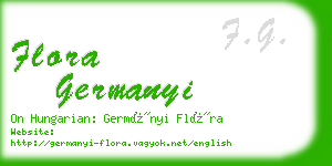 flora germanyi business card